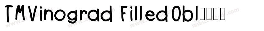 TMVinograd FilledObl字体转换